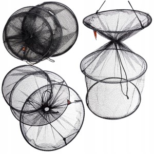 SIATKA WĘDKARSKA SADZYK 3 OBRĘCZE NA RYBY 40/70