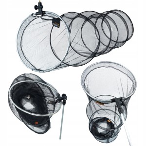 SIATKA WĘDKARSKA SADZYK 2,5M 45CM SZTYCA 8 OBRĘCZY