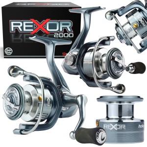 KOŁOWROTEK WĘDKARSKI HOKKAIDO REXOR 2000 – 9+1 BB + ZAPAS ALUMINIOWA SZPULA