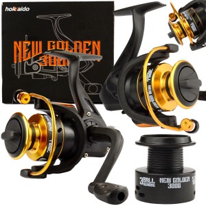 KOŁOWROTEK HOKKAIDO NEW GOLDEN FD 3000 SPINNING + DODATKOWA SZPULA