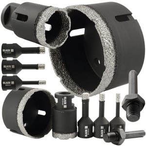 OTWORNICE DIAMENTOWE M14 +ADAPTER WIERTARKI 6EL GRES PŁYTKI CERAMIKA KAMIEŃ