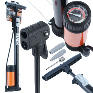 POMPKA ROWEROWA SŁUPKOWA RĘCZNA Z MANOMETREM 10bar