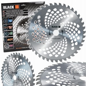 TARCZA TNĄCA DO KOSY DO DREWNA Z WIDIĄ 255mm 40T 25,4 BLACK 255mm 40 ZĘBÓW  