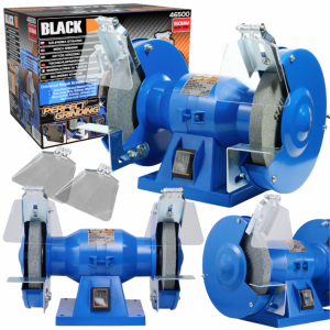 SZLIFIERKA STOŁOWA 2xKAMIEŃ 150MM BLACK