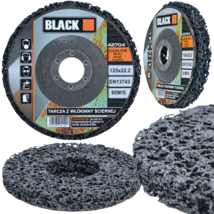 ŚCIERNICA TARCZA ŚCIERNA WŁOSY MURZYNA 125MM BLACK