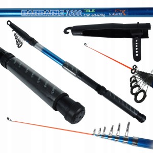 UNIWERSALNA WĘDKA TELESKOPOWA HOKKAIDO BARBARIC MIX CARBON 3.0M 60-120G EVA