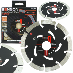 TARCZA DIAMENTOWA SEGMENT DO BETONU KOSTKI 125MM Z WYSOKIM SEGMENTEM BLACK