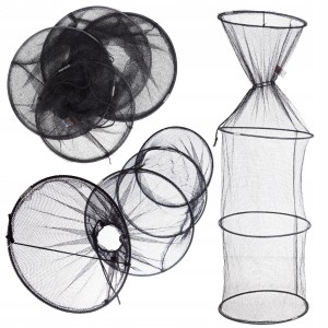 SIATKA WĘDKARSKA SADZYK 4 OBRĘCZE NA RYBY 40/120