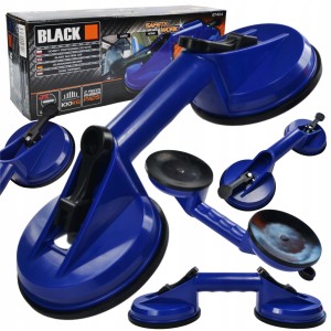 UCHWYT PODWÓJNA PRZSSAWKA DO SZYB SZKŁA BLACH PŁYT 2x120mm 100kg