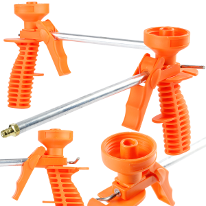 UNIWERSALNY PISTOLET DO PIANY PIANKI MONTAŻOWEJ BLACK MOSIĘŻNA KOŃCÓWKA