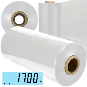 FOLIA STRETCH MASZYNOWA XXL STRECZ TRANSPARENTNA 50CM 17 KG  MOCNA BLACK